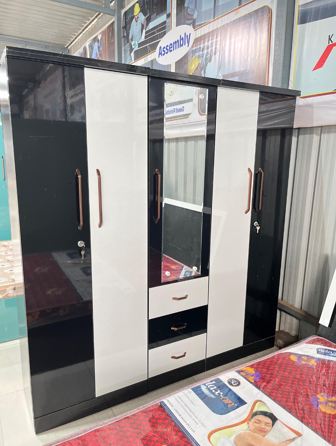 wooden wardrobe