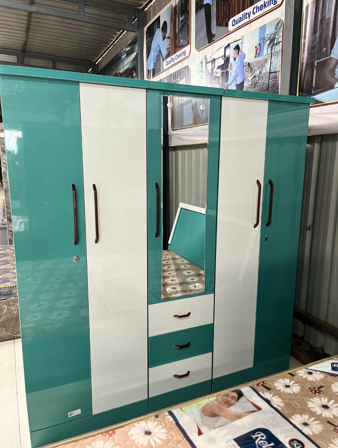 wooden wardrobe